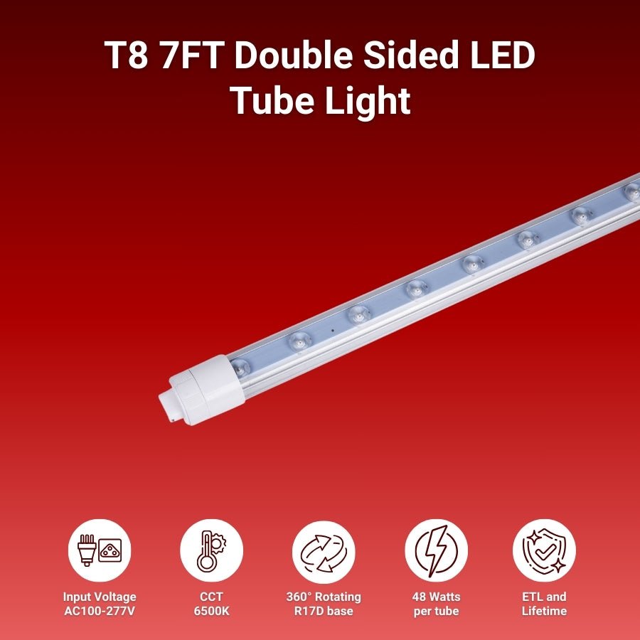 WAWA Lights 7FT LED tube lights 48W
