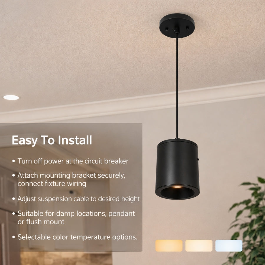 WAWA Lights Cylinder pendant light fixture